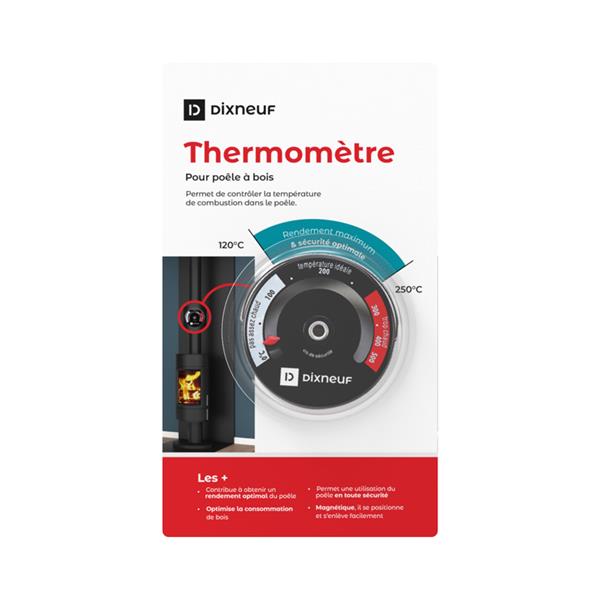 THERMOMETRE MAGNETIQUE POELE A BOIS - Eco NRJ