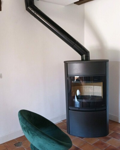 Eco Nrj Poele Tours MABLY XL ACIER NOIR PRADAYROL