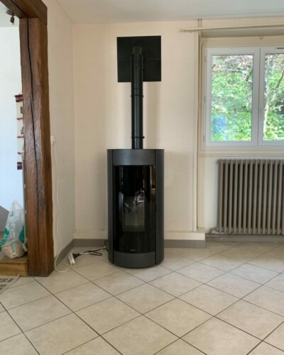 Eco Nrj Poele Tours LEONARD ACIER NOIR 1